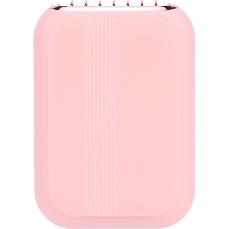 Leiser, per USB aufladbarer Nackenventilator, tragbar, für Outdoor-Aktivitäten, Büro und Zuhause – Pink (1/5)