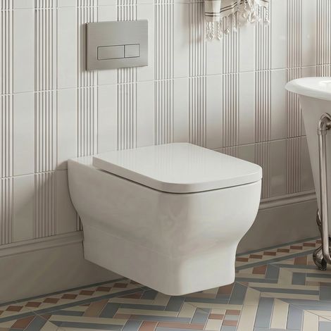 Signature Zen Rimless Wall Hung Toilet (inc Soft Close Seat) (1/5)