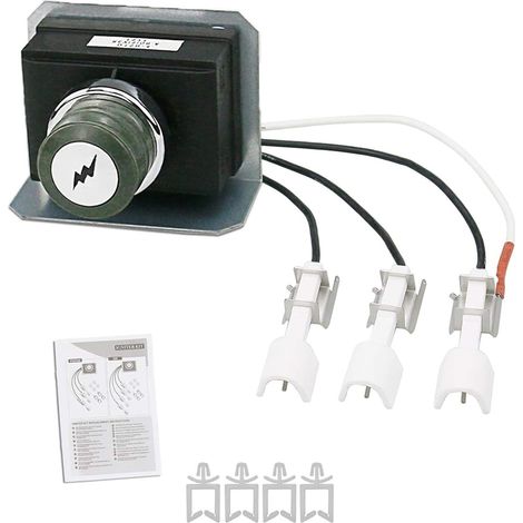 7628 Kit D'allumage pour Barbecues à Gaz Weber Genesis 310 & 320 avec Commande Avant (2011 - Plus récent), Allumeur électronique, D'allumage D'électrodes pour Weber Genesis 300 Series