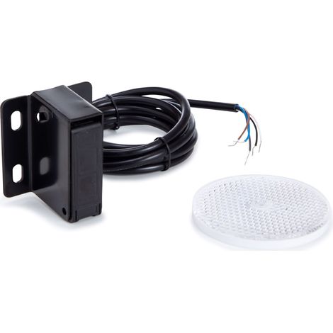 EtiamPro IR Lichtschranke Sensor, Infrarot Lichtbarriere mit 10 m Reichweite, retroreflektierende Erkennung, IP44 für Innen- und Außenbereich, schnelle Reaktion, NO Relais für Zutrittskontrolle und (1/5)