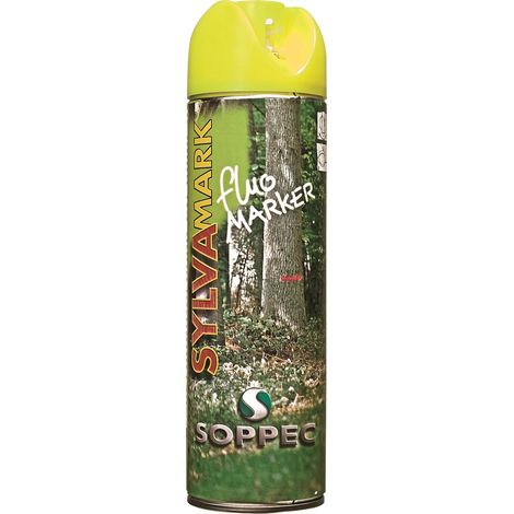 SOPPEC - Peinture de marquage provisoire forestier - 10136 - Jaune fluo - Ce produit de marque SOPPEC est neuf.