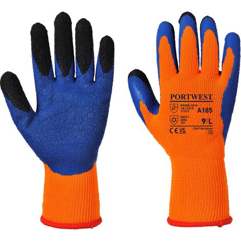 Guanti Duo-Therm Arancione/Blu L - Taglia 9
