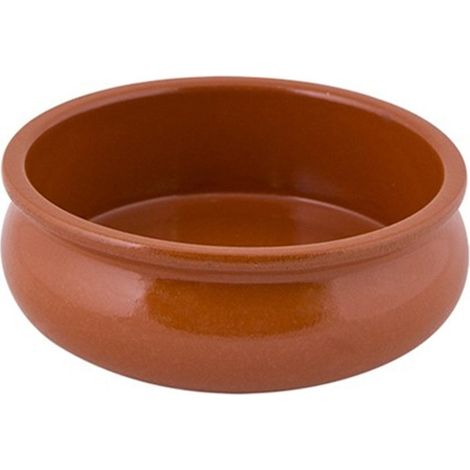 Casserole en terre cuite bombée 18 cm pour cuisine traditionnelle