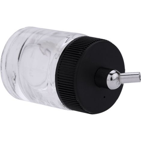 Bouteilles en Verre Transparentes pour Aérographe, Bocaux avec Couvercle, Accessoires pour Aérographe, Outils de Peinture, 10 Pièces (1/5)