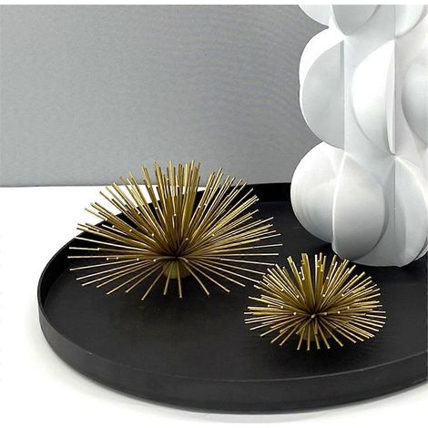 Nordic Metal Wire Ball Ornaments Ball Dandelions Home Decor, 10cm-- (1/5)