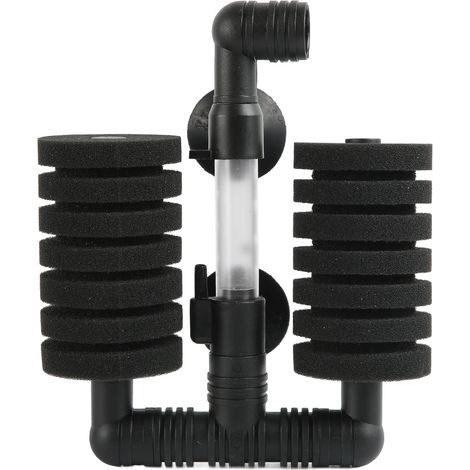 Filtre à air pour aquarium Bio Sponge à double tête, oxygéné, haute densité et poreux, mini filtre à air pour aquarium (1/5)