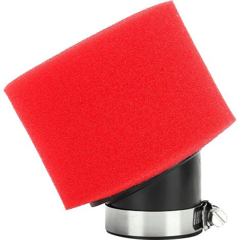 1 Filtre à air mousse 38 mm angle 45 degrés acier inoxydable compatible CRF XR VTT (1/5)