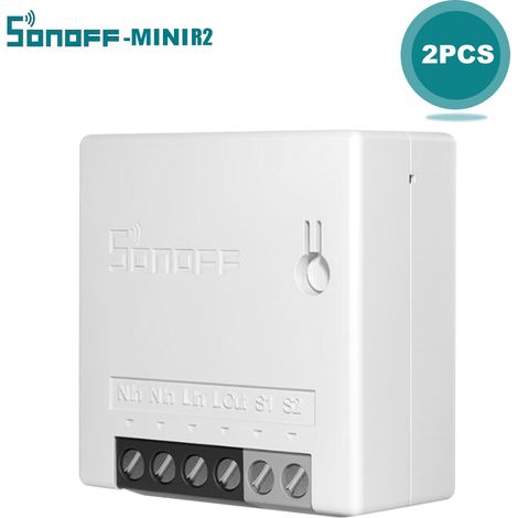 SONOFF-MINI R2 - Interrupteur intelligent bidirectionnel mini et compact (lot de 2) (1/4)
