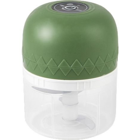 Mini-tragbarer, kabelloser Knoblauchzerkleinerer, kleine elektrische Küchenmaschine zum Zerkleinern, Würfeln, Hacken und Pürieren von Knoblauch, Gemüse. (1/5)