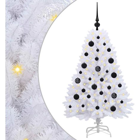 Albero di Natale Artificiale con Rami Pieghevoli Bianco 120 cm vidaXL