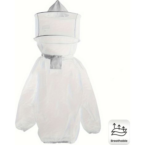 Combinaison de protection pour homme avec capuche et visière — Équipement apicole : Combinaison anti-abeilles respirante (1/5)