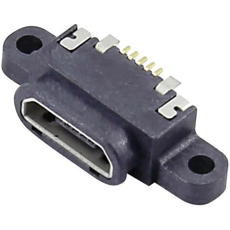 Attend 207G-BD00 Embase femelle Micro USB B embase femelle horizontale Embase femelle Micro USB étanche Contenu: 1 pc(s) S991151 (1/3)