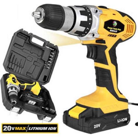 20v Cordles Mandrino 13 Mm Luce Led Work (1/3)