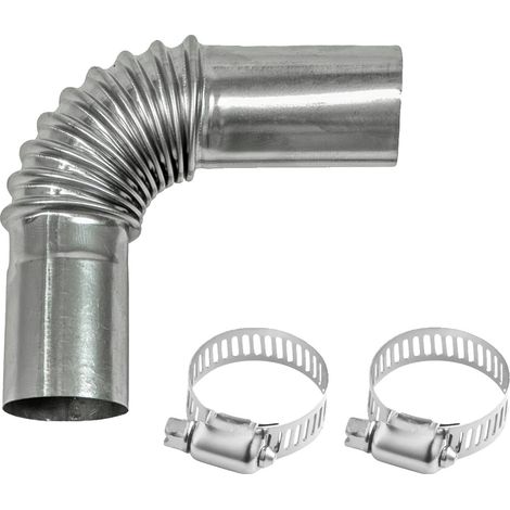 Conector acodado para manguera, 24 mm de diámetro, abrazadera incluida, 24 mm (1/2)