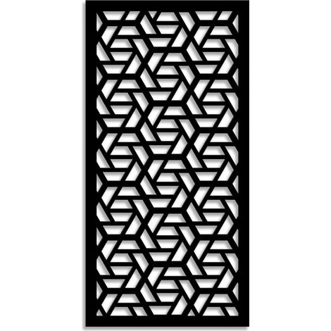 ROMBO - Pannello in PVC traforato - Parasole - Colore: nero - Misura: 47x94 cm (1/2)