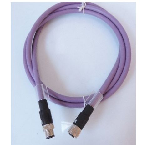 Câble pour bus 2 pôles connecteur mâle/femelle M12 SPEEDCONNECT violet longueur 2m SAC-2P-MSB/ 2,0-910/FSB SCO PHOENIX CONTACT