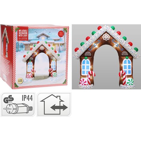 Aufblasbares Bonbon-Haus mit LED, IP44, 220V, 290x70x270cm. Basics (1/2)