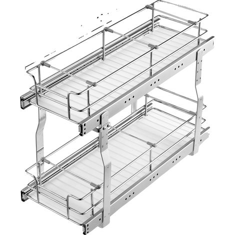 Organizador de cajones, fabricado en acero inoxidable resistente, con separadores ajustables, 8 pulgadas. (1/2)
