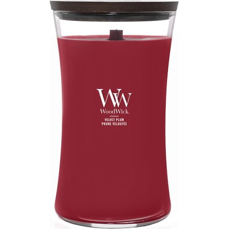 Candela Profumata Grande 609g Velvet Plum WoodWick