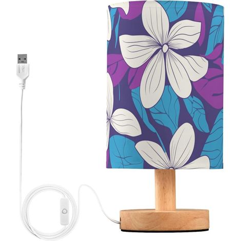 Lampes blanches bleues violettes pour salon, table de nuit, lampe (1/5)