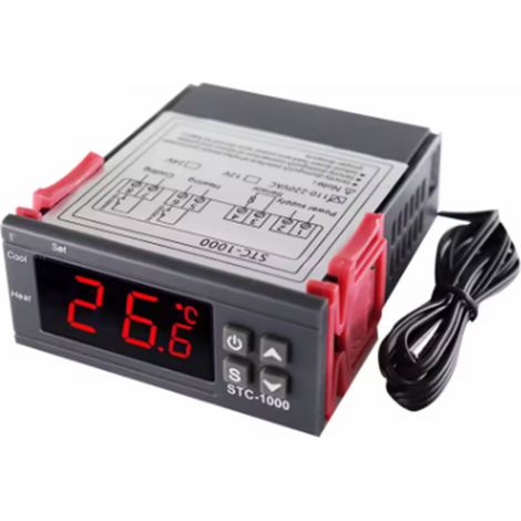 Contrôleur de température AC 110V - 220V, Thermostat Numérique Tout Usage STC - 1000 avec NTC Sonde de Capteur de Température (1/5)