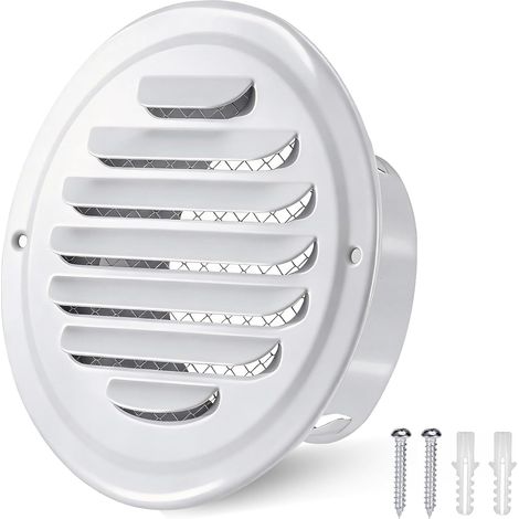 100mm Grille Aération Ronde, Grilles D’aération 14.5  9.8  4.5cm (1/5)