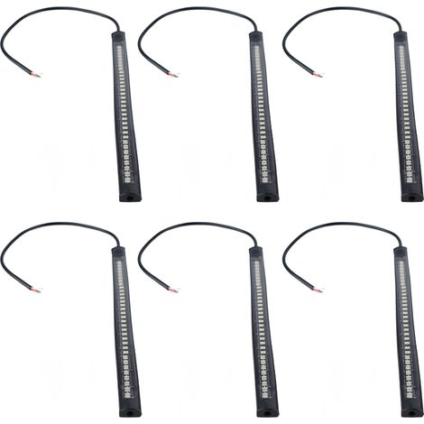 Bande de 6 feux stop LED pour moto, feux de plaque d'immatriculation intégrés, compatible avec la plupart des voitures, véhicules tout-terrain et quads. (1/5)