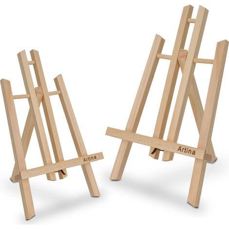 Manchester 2er Set Tischstaffelei klein aus Holz 28cm