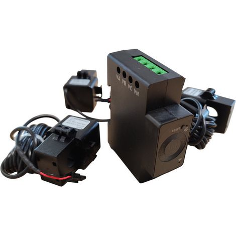 Compteur intelligent pour gestion d'énergie – Intensité courant 16A – Alimentation 230V – Tension 400V – Échantillonnage triphasé – Galix