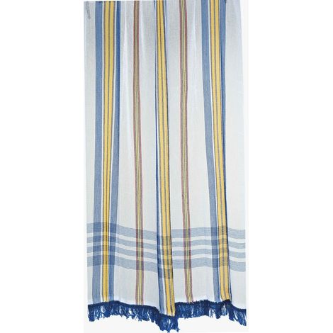Gewebe aus Marseille Vorhang Blau (225 x 140 cm)