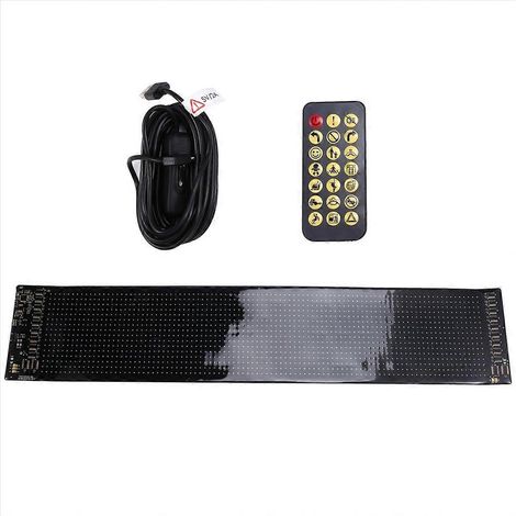 Pantalla de pantalla USB para coche o camión, pantalla LED matricial de 16x96 píxeles con iluminación (1/5)