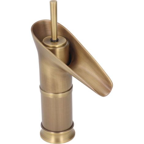 Robinet de lavabo rotatif en laiton de Style opéen Antique, mitig d'eau de cuisine pour eau froide et chaude