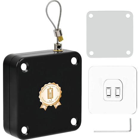 Ferme Porte Noir Sans Perçage, Ferme Porte Automatique 1200G (1/5)