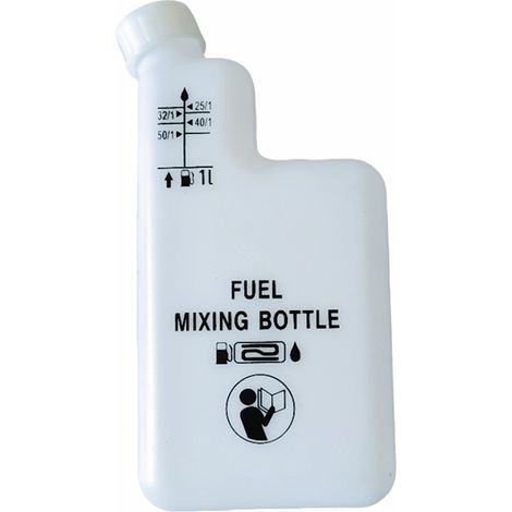Le bidon de 1 L de mélange essence-carburant convient aux motos à moteur 2 temps, aux tondeuses à gazon et aux tronçonneuses. (1/5)