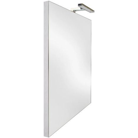 SPECCHIERA DA BAGNO CON LED 'LUXERA METALLO' cm 70 x h. 120 oriz. - led cm 30 - W 7