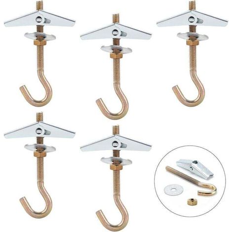 Crochet Plafond,M690mm Crochet Fixation Plafond,Crochet Lustre Plafond(5Pcs) (1/4)