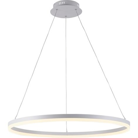 Lampe suspendue moderne Titus Ø 80cm blanc - 2383-16 (1/5)