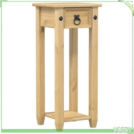Support pour plantes - FAFEICY - 4002775 - Bois de pin massif - 30x30x73 cm - Poignée métal & fixation murale (1/5)