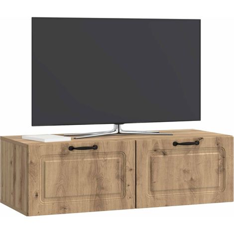 Maison Exclusive - Mobile Porta TV da Muro Rovere Artigianale 98 x 41 x 30 cm (1/5)