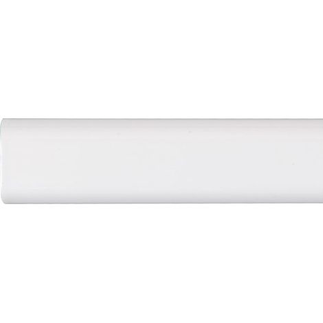 Barre Placard Ovale Blanc 150cm Robuste, Design Ovale, Finition Blanche - Cintacor (1/3)