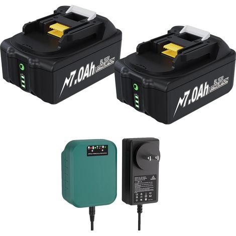 Batterie lithium-ion, 18V, capacité 7,0Ah, 2B 1C (1/2)