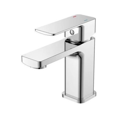 Miscelatore rubinetto lavabo lavello bagno ottone cromato + piletta SHAPE 87114