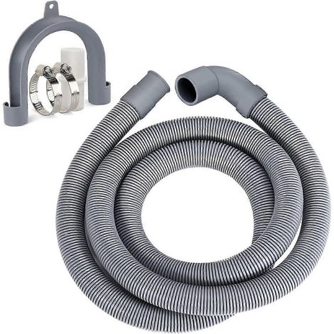 Tuyau d'évacuation pour lave-linge, rallonge de 2,5 m compatible avec les lave-linge et lave-vaisselle. (1/5)