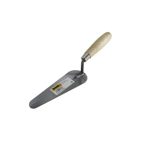WURKO palustre 5842 de 160mm m/madera , Palustre de punta redonda. - Mango de madera, paleta de acero endurecido. - 160 x 55 x 1 mm (paleta). 100 x 25 mm (mango). - Marrón y gris.