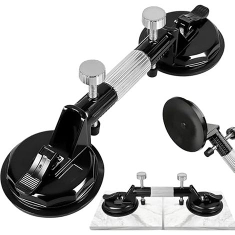 Vacuum Suction Cup for Floor Gaps Professional Aluminum Clamp Tool for Laminate Tile Repair Suction Cup for Glass and Plate with Adhesive Strength of