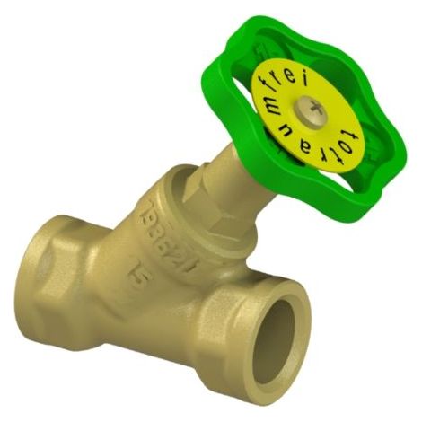 Valve de siège inclinée JS, avec vidange, tige montante, DN15, IG 1/2" (1/3)