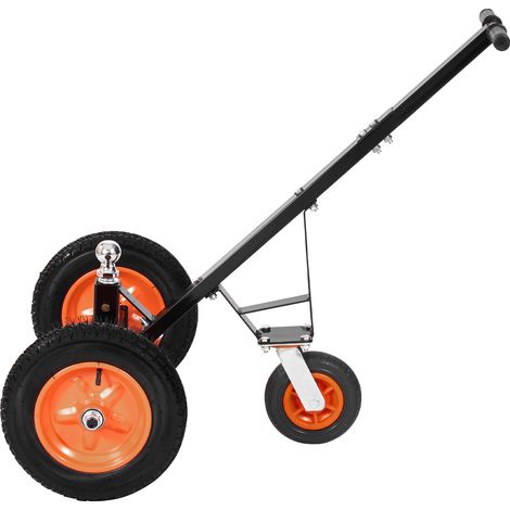 VEVOR Chariot de Remorque, Capacite de Charge de Languette 544 kg, Hauteur Reglable 460 mm 560 mm, Boule 50,8 mm, Pneus Pneumatiques 386 mm, Acier au Carbone, pour Deplacer Remorque de Camping-car