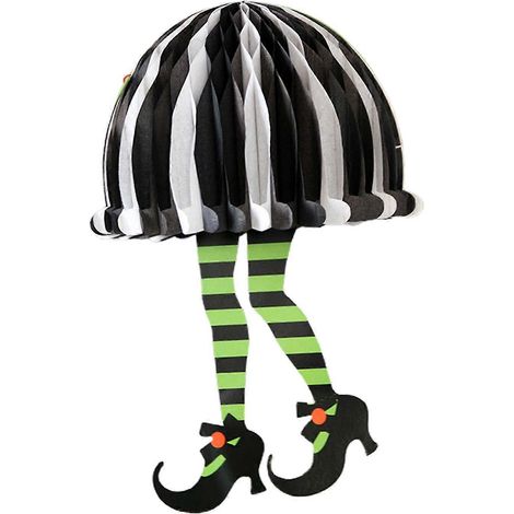 Lanterne suspendue en forme de robe à faire soi-même, en papier, à deux pieds, lanterne d'Halloween, décoration intérieure T (1/5)