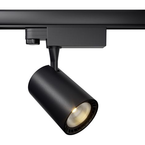 Faretto Per Binario Moderno Vuoro 10W Alluminio Nero 1 Luce Naturale