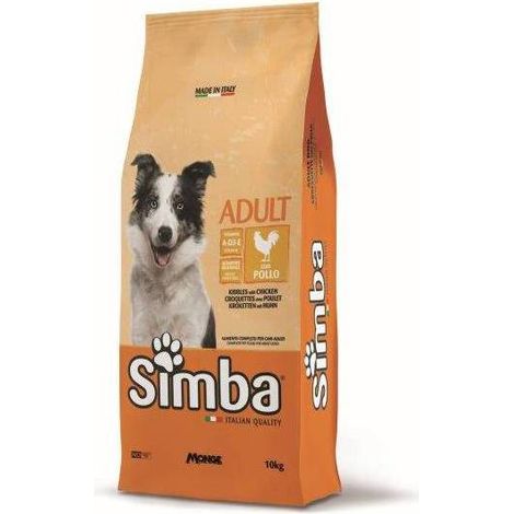 CROCCHETTA CANE MONGE SIMBA 10 KG ADULT POLLO